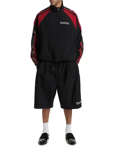 Willy Chavarria Men's Casa De Chavarria Orale Track Shorts - Black - Size Small | Thumbnail 2