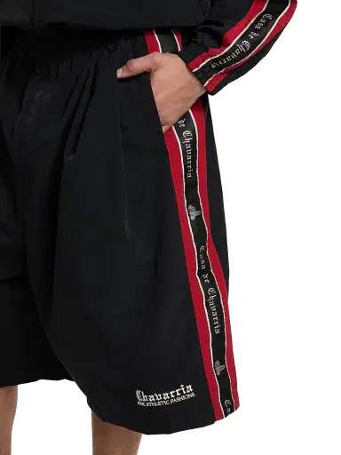 Willy Chavarria Men's Casa De Chavarria Orale Track Shorts - Black - Size Small | Thumbnail 6