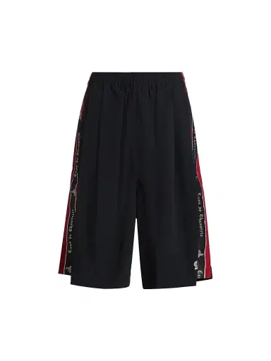 Willy Chavarria Men's Casa De Chavarria Orale Track Shorts - Black - Size Small | Thumbnail 1