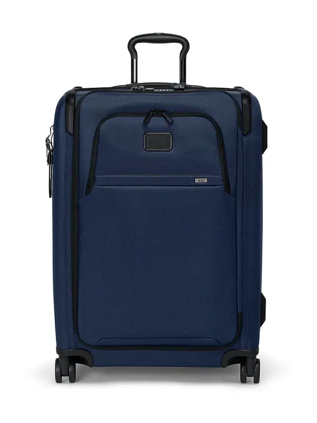 Alpha Medium Dual Expanded Suitcase - Navy
