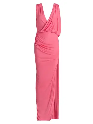 BLACK HALO Women's Norissa Draped Maxi Dress - Framboise - Size 14 | Thumbnail 1