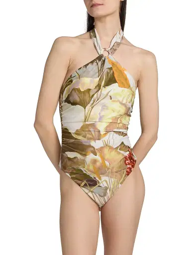 Kobi Halperin Women's Alanna Printed One-Piece Swimsuit - Natural Multi | Thumbnail 3