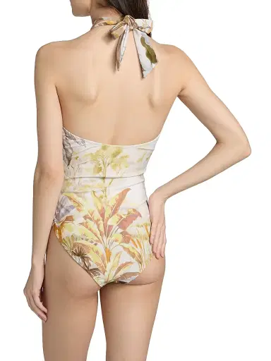 Kobi Halperin Women's Alanna Printed One-Piece Swimsuit - Natural Multi | Thumbnail 4