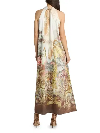 Kobi Halperin Women's Autumn Edens Valley Print Cover-Up Dress - Coral Multi | Thumbnail 5