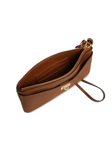 Balenciaga Women's Rodeo Phone Pouch - Brown Gold | Thumbnail 3