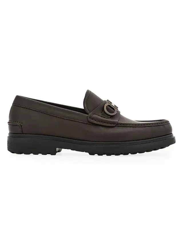 Men's Tobias Gancini Leather Loafers - Brown