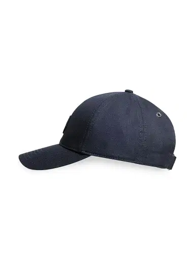 Moncler Women's Baseball Hat in Cotton Gabardine - Navy Blue | Thumbnail 2 Moncler Women's Baseball Hat in Cotton Gabardine - Navy Blue | Thumbnail 2