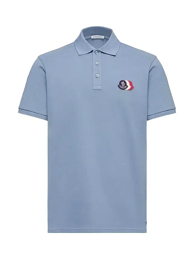 Men's Polo Shirt in Cotton Piquet - Light Blue