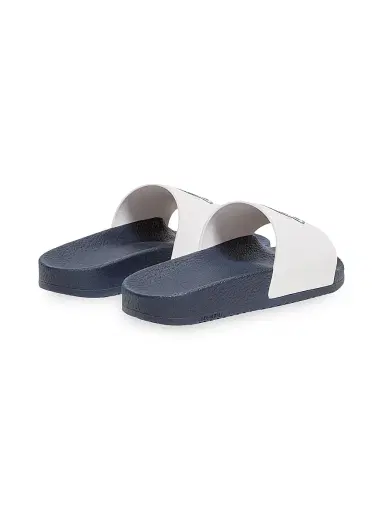 Moncler Little Boy's & Boy's Petit Basile Slides - White Blue - Size 5.5 (Child) | Thumbnail 3 Moncler Little Boy's & Boy's Petit Basile Slides - White Blue - Size 5.5 (Child) | Thumbnail 3