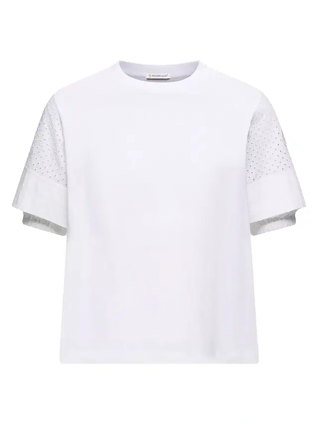 Women's Crew Neck T-Shirt in Cotton Jersey San Gallo - White