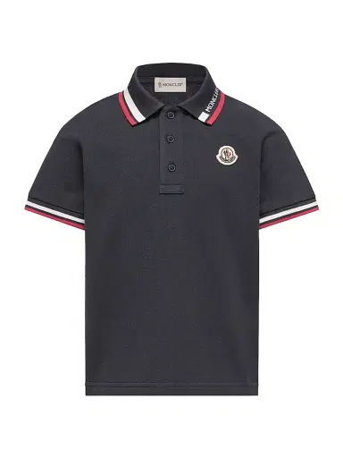 Moncler Baby Boy's & Little's Boy's Polo Shirt in Cotton Piquet - Navy Blue - Size 8 | Thumbnail 1 Moncler Baby Boy's & Little's Boy's Polo Shirt in Cotton Piquet - Navy Blue - Size 8 | Thumbnail 1