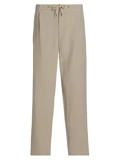 Giorgio Armani Men's Linen Drawstring Pants | Thumbnail 1 Giorgio Armani Men's Linen Drawstring Pants | Thumbnail 1