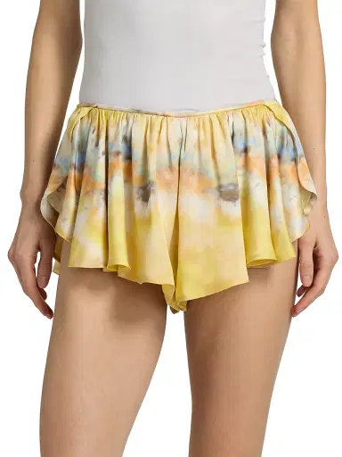Zimmermann Women's Alchemy Tuck Silk Micro Shorts | Thumbnail 3