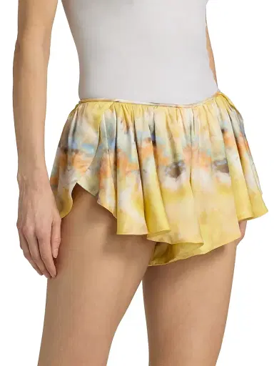 Zimmermann Women's Alchemy Tuck Silk Micro Shorts | Thumbnail 4