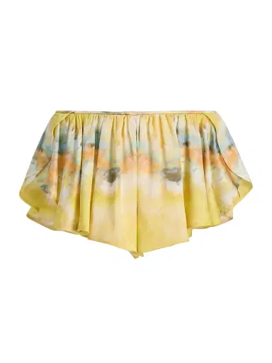 Zimmermann Women's Alchemy Tuck Silk Micro Shorts | Thumbnail 1