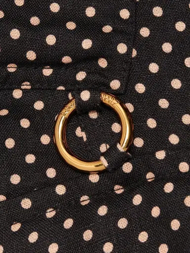 Zimmermann Women's Luna Polka Dot Cargo-Style Picnic Midi-Dress - Black Dot | Thumbnail 7 Zimmermann Women's Luna Polka Dot Cargo-Style Picnic Midi-Dress - Black Dot | Thumbnail 7