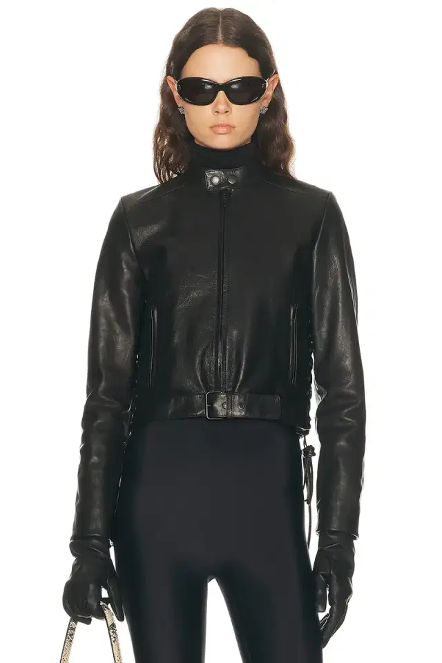 Balenciaga Lace Up Biker Jacket