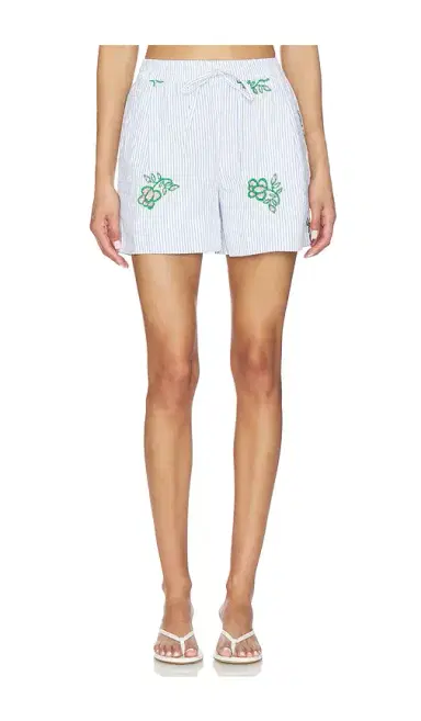 Essentiel Antwerp Juste Embroidered Mini Shorts | Thumbnail 1 Essentiel Antwerp Juste Embroidered Mini Shorts | Thumbnail 1