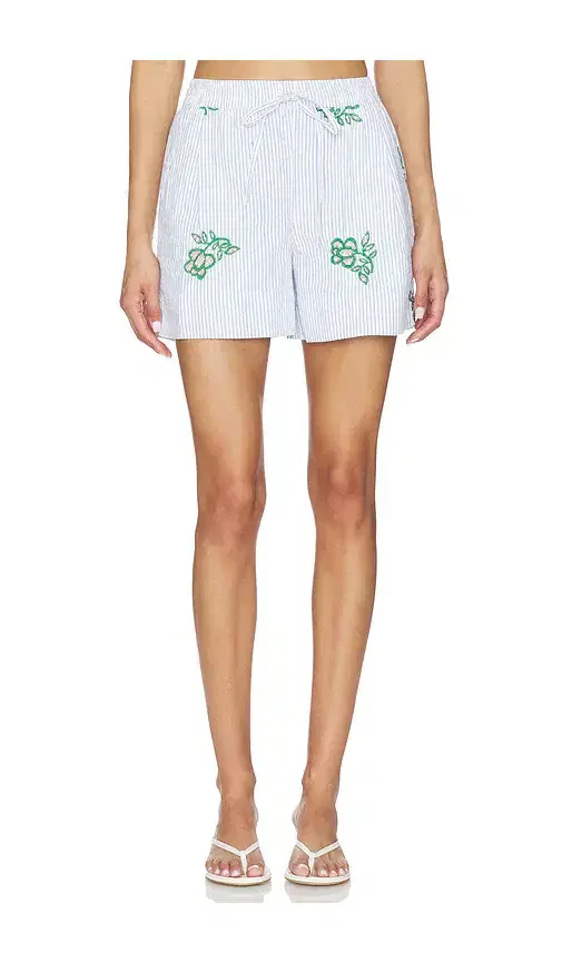 Juste Embroidered Mini Shorts