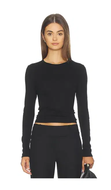 ENZA COSTA Fine Supima Cotton Long Sleeve Crew | Thumbnail 1 ENZA COSTA Fine Supima Cotton Long Sleeve Crew | Thumbnail 1