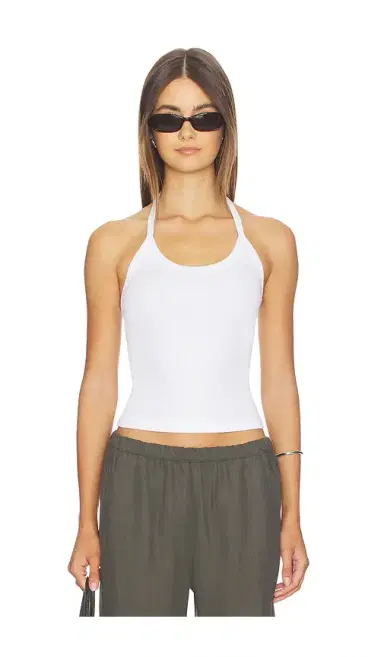 ENZA COSTA Cotton Rib Halter | Thumbnail 1 ENZA COSTA Cotton Rib Halter | Thumbnail 1