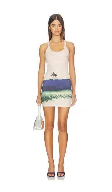 BLUMARINE Print Jersey Dress | Thumbnail 1 BLUMARINE Print Jersey Dress | Thumbnail 1