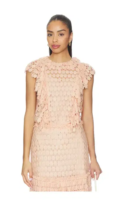 Ulla Johnson Daevy Lace Short Sleeve Top | Thumbnail 1