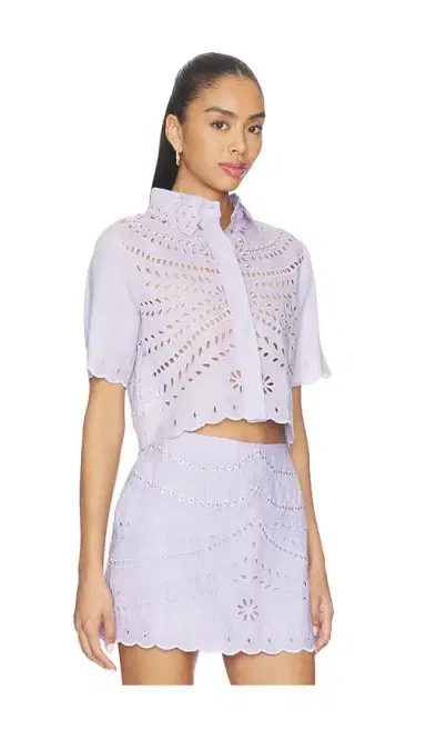 Karina Grimaldi Elin Embroidered Top | Thumbnail 2