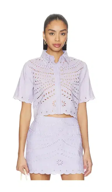 Karina Grimaldi Elin Embroidered Top | Thumbnail 1