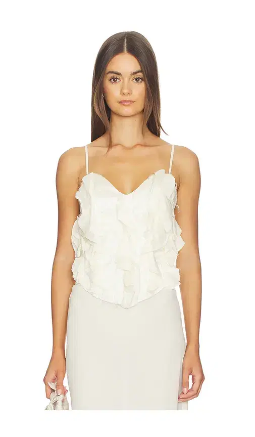 Kim Shui Emma Lace Up Bustier Top