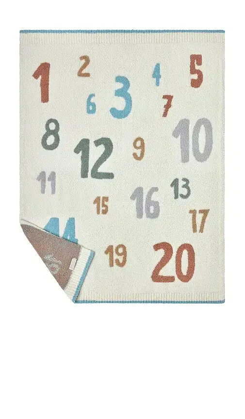 Barefoot Dreams Cozychic Number Stroller Blanket