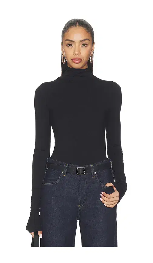 Eterne Fitted Turtleneck Top