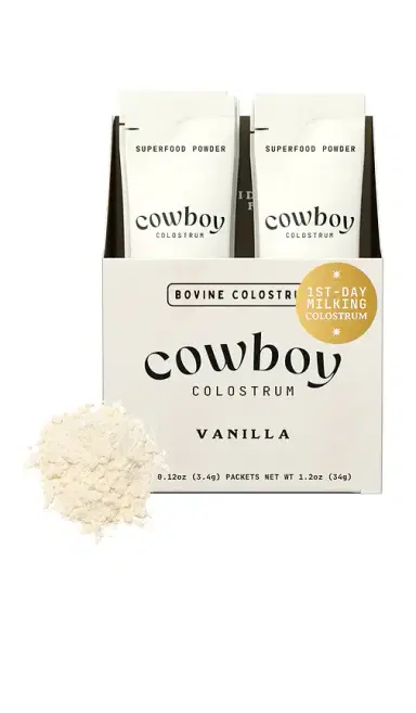Cowboy Colostrum Vanilla Stick Packs 10ct | Thumbnail 1