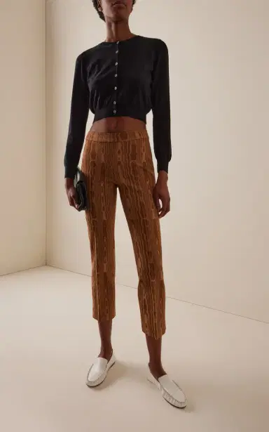 High Sport Louis Moire Cropped Pants | Thumbnail 2
