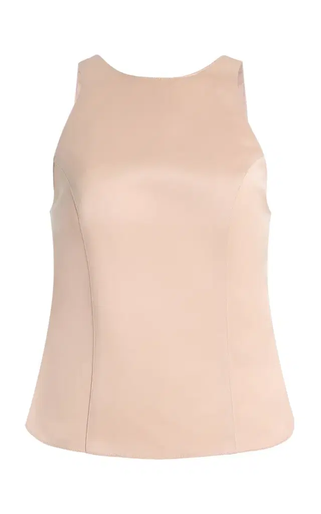 Alfie Backless Sateen Top
