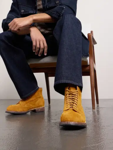 Visvim Brigadier Folk Suede Lace-Up Boots - Men | Thumbnail 2