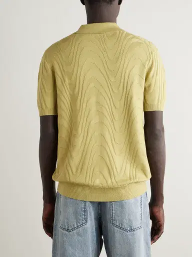 Frescobol Carioca Rino Cotton and Silk-Blend Polo Shirt - Men | Thumbnail 4 Frescobol Carioca Rino Cotton and Silk-Blend Polo Shirt - Men | Thumbnail 4