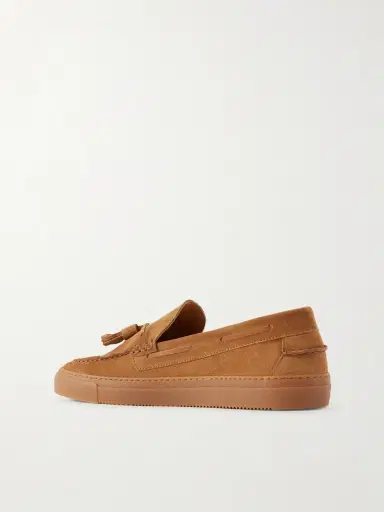 MR P. Tasselled Suede Boat Shoes - Men | Thumbnail 4