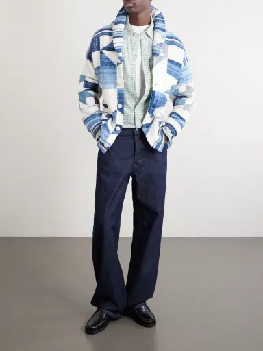Polo Ralph Lauren Shawl-Collar Patchwork Cotton and Linen-Blend Cardigan - Men | Thumbnail 2 Polo Ralph Lauren Shawl-Collar Patchwork Cotton and Linen-Blend Cardigan - Men | Thumbnail 2