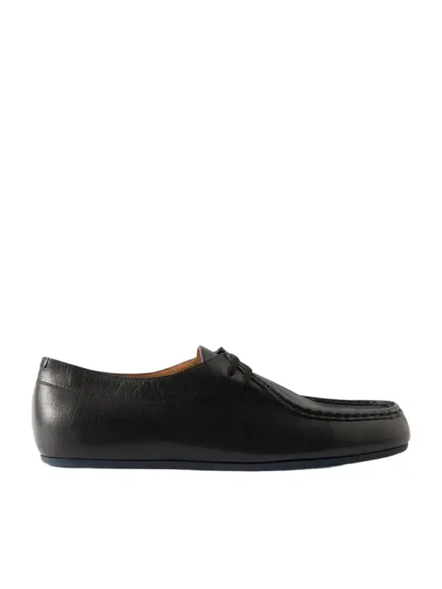 Leather Derby Shoes - Men