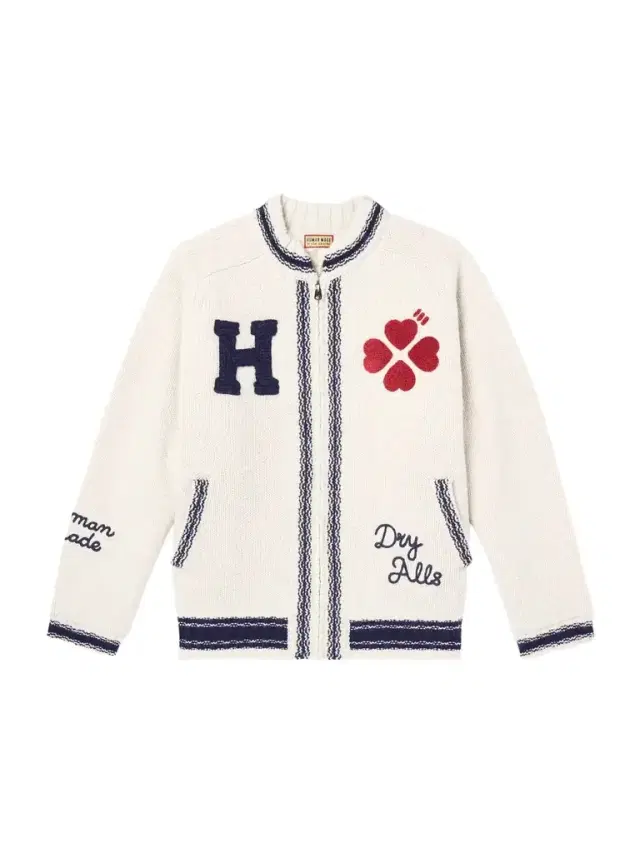 Padded Embroidered Wool Zip-Up Cardigan - Men