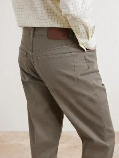 dunhill Tapered Cotton-Blend Twill Trousers - Men | Thumbnail 5