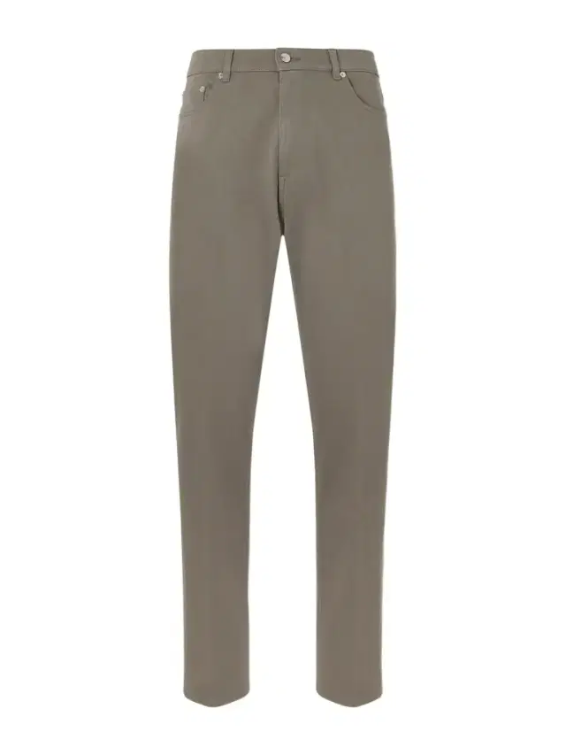 Tapered Cotton-Blend Twill Trousers - Men