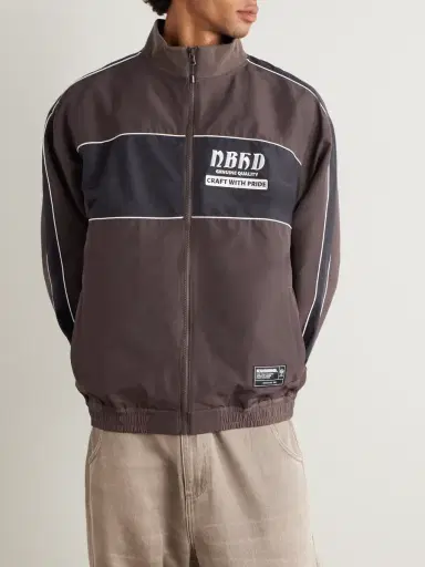 Neighborhood Logo-Embroidered Two-Tone Cotton-Blend Track Jacket - Men | Thumbnail 3 Neighborhood Logo-Embroidered Two-Tone Cotton-Blend Track Jacket - Men | Thumbnail 3