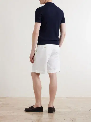 FEDELI Rafael Ribbed Cotton Polo Shirt - Men | Thumbnail 4 FEDELI Rafael Ribbed Cotton Polo Shirt - Men | Thumbnail 4