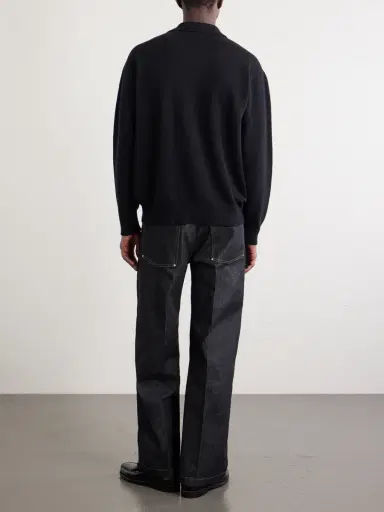 Margaret Howell Merino Wool and Cashmere-Blend Polo Shirt - Men | Thumbnail 4