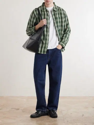 Corridor Verdant Checked Cotton Shirt - Men | Thumbnail 2 Corridor Verdant Checked Cotton Shirt - Men | Thumbnail 2