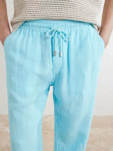 Vilebrequin Pacha Straight-Leg Linen Drawstring Trousers - Men | Thumbnail 5 Vilebrequin Pacha Straight-Leg Linen Drawstring Trousers - Men | Thumbnail 5