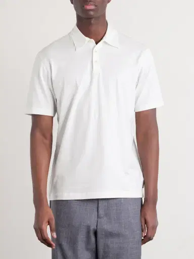 Slowear Cotton and Silk-Blend Jersey Polo Shirt - Men | Thumbnail 3