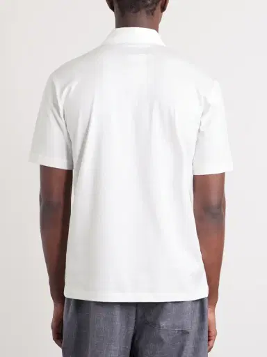 Slowear Cotton and Silk-Blend Jersey Polo Shirt - Men | Thumbnail 4